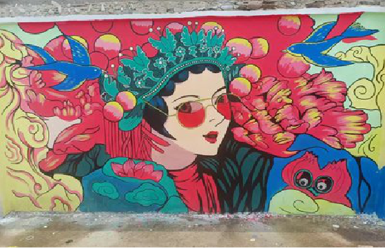 株洲墙体彩绘-网红墙