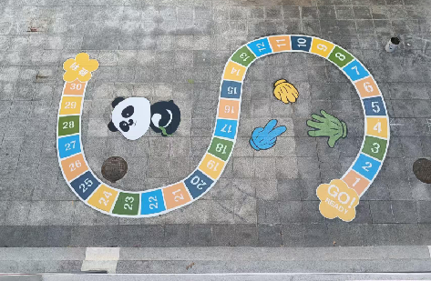 株洲地面游戏彩绘