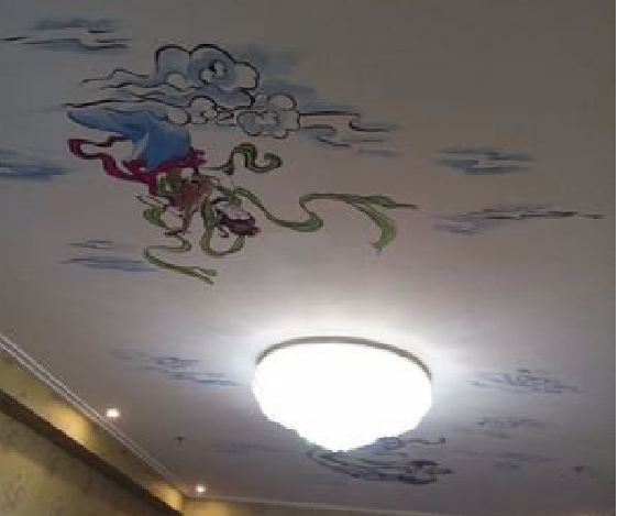 株洲如何快速绘制天花板上的手绘墙？